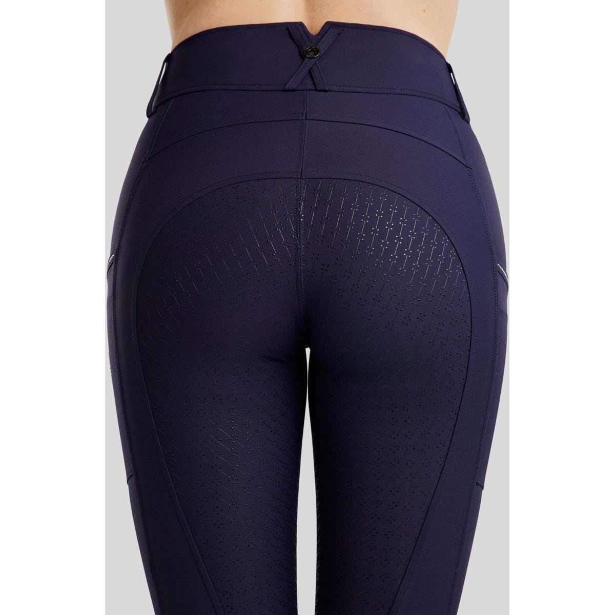 Montar Pantalon d'Équitation MoCha Full Grip Marin