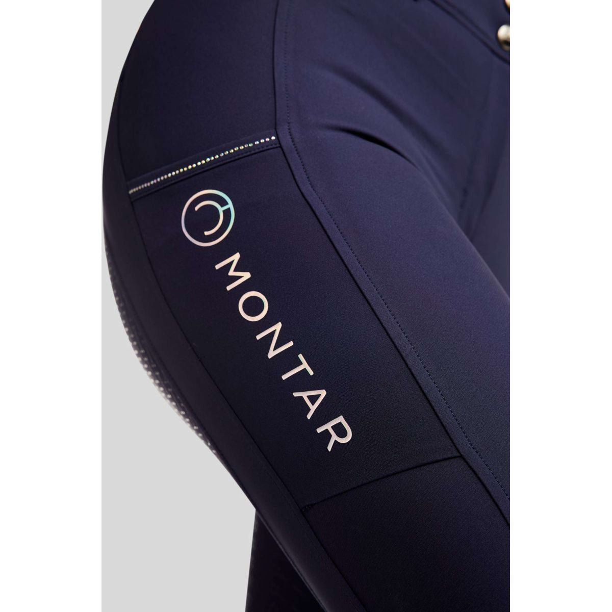Montar Pantalon d'Équitation MoCha Full Grip Marin