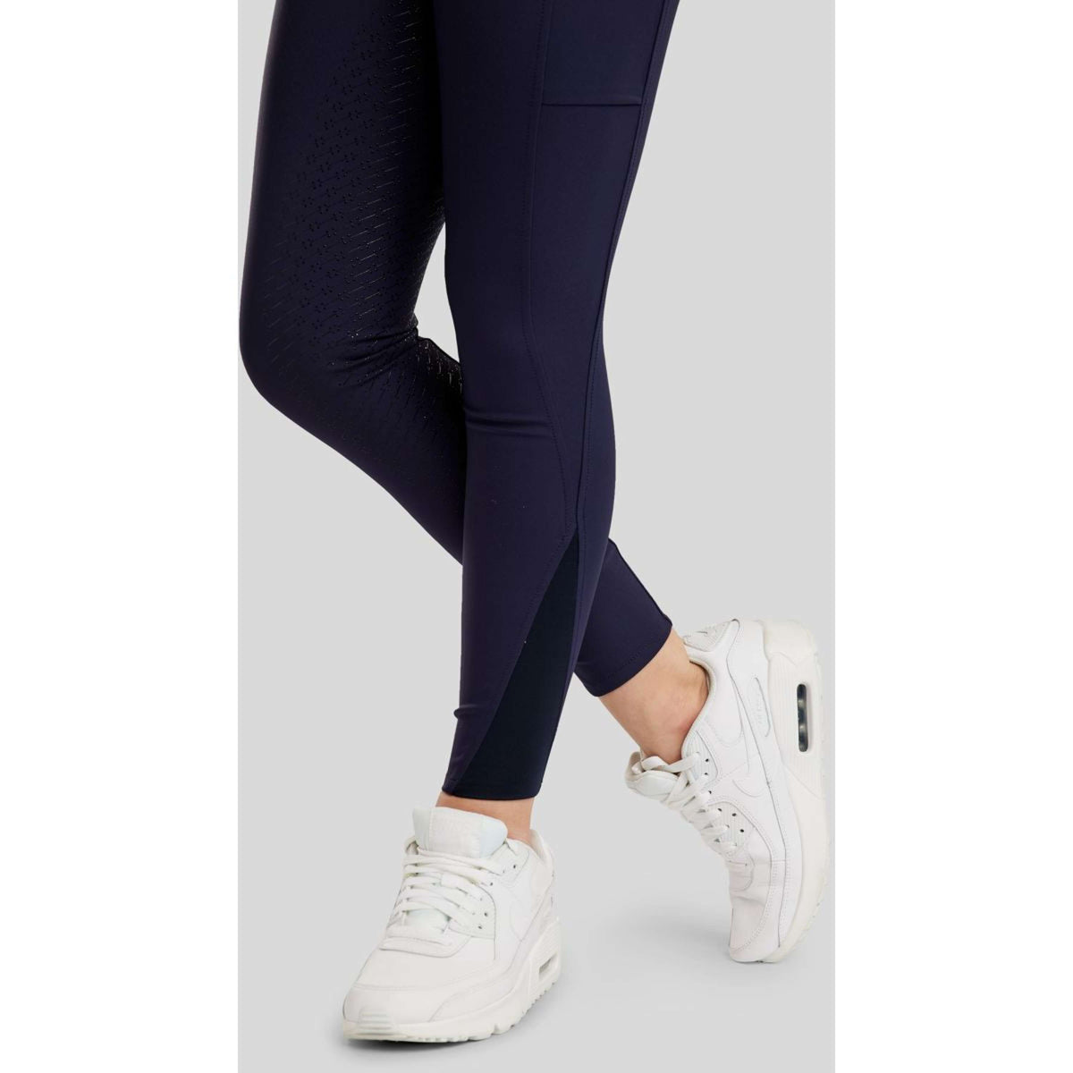 Montar Pantalon d'Équitation MoCha Full Grip Marin