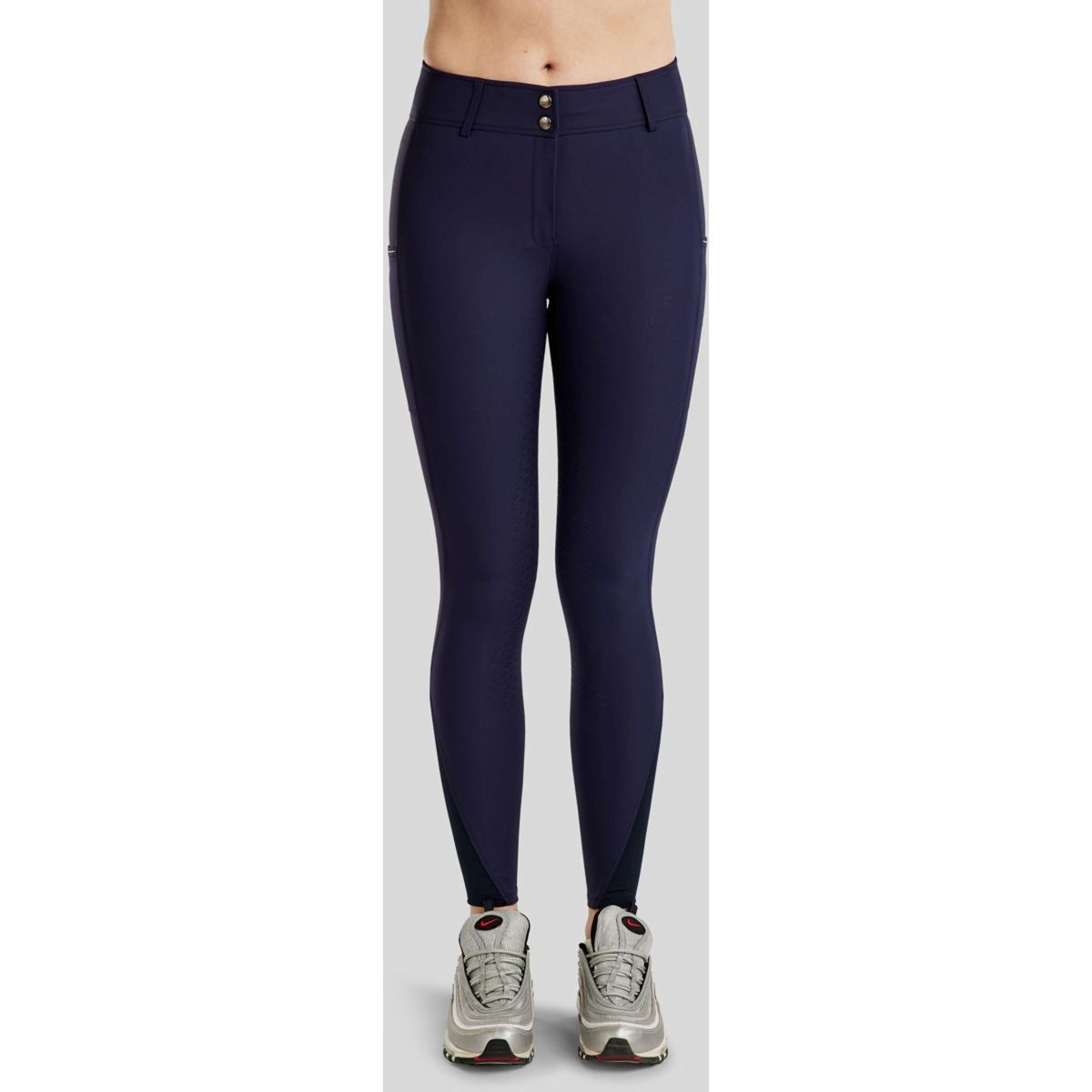 Montar Pantalon d'Équitation MoCha Full Grip Marin