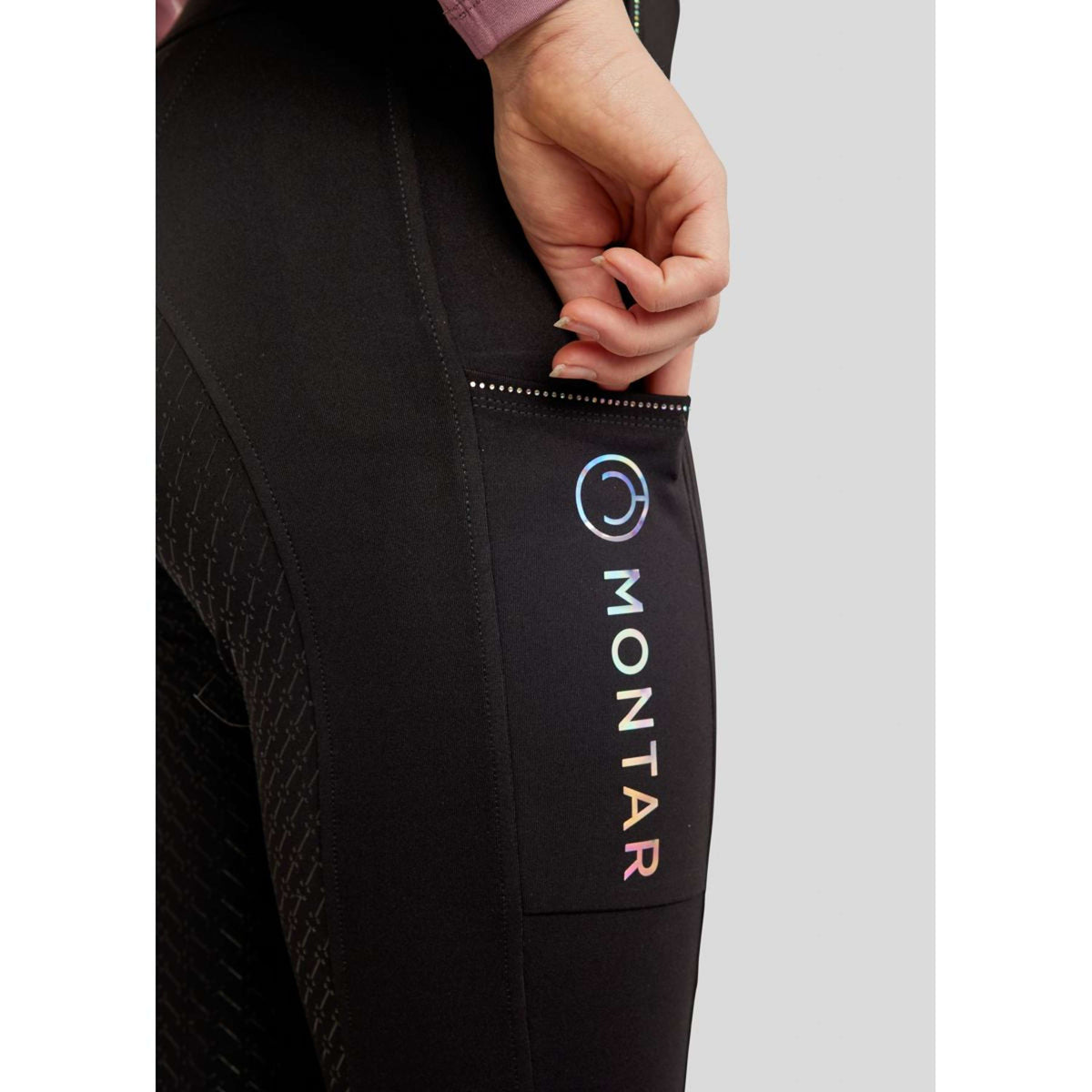 Montar Legging d'Équitation MoCha Full Grip Noir