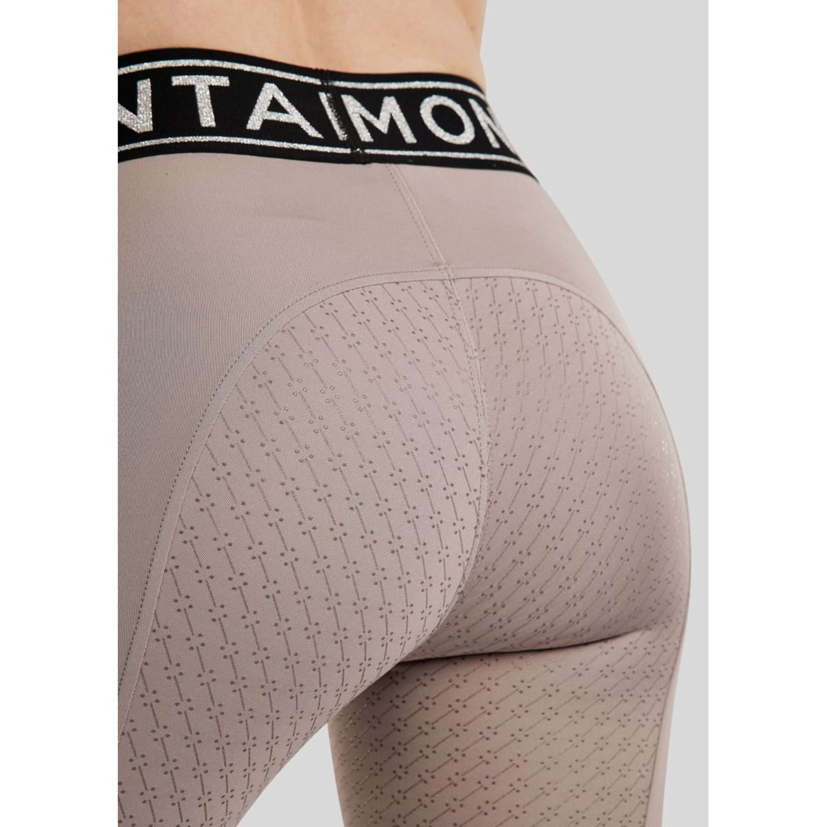 Montar Legging d'Équitation MoSille Full Grip Rose Grey