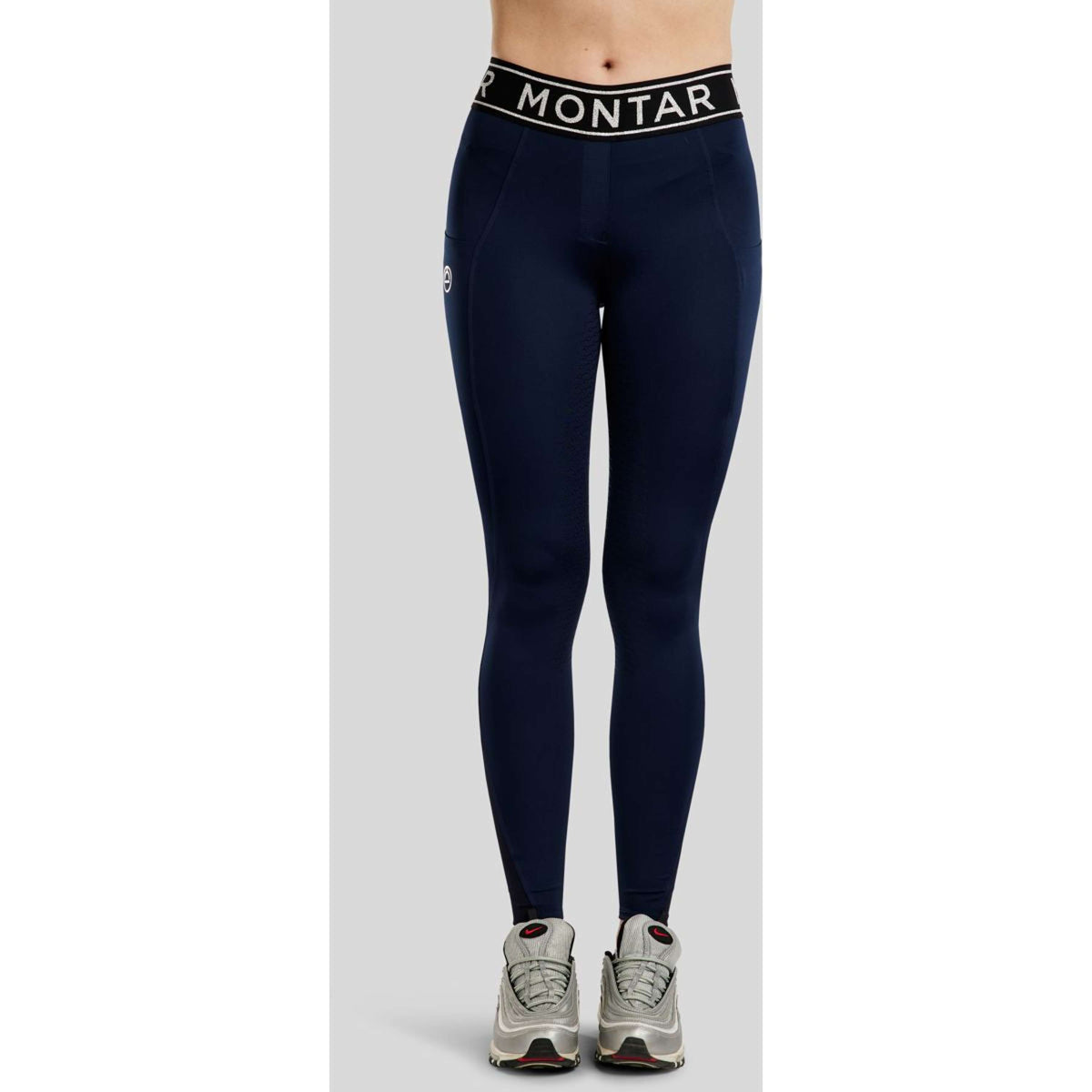 Montar Legging d'Équitation MoSille Full Grip Marin