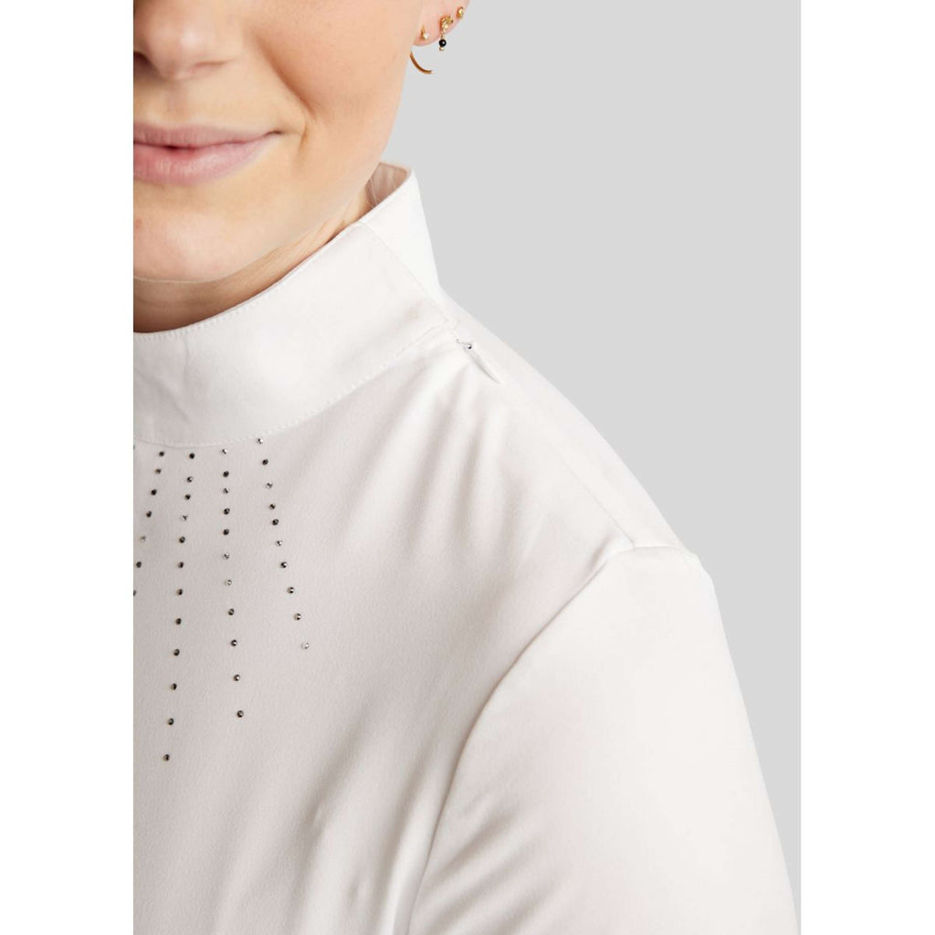 Montar T-shirt de Concours MoEmilia Longues Manches Blanc