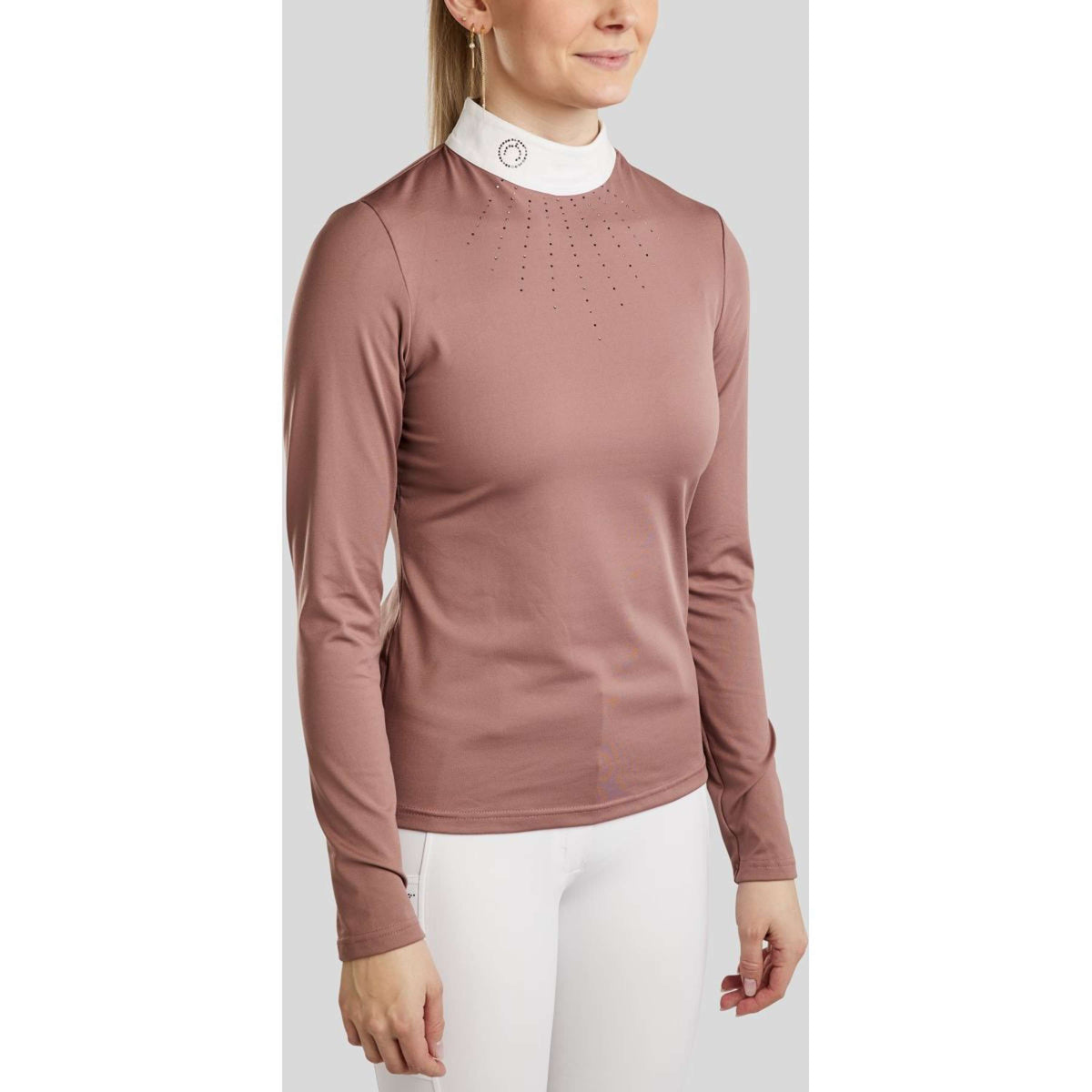 Montar T-shirt de Concours MoEmilia Longues Manches Dusty Rose