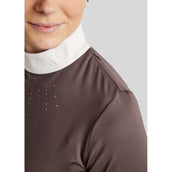 Montar T-shirt de Concours MoEmilia Longues Manches Black Peony