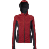 Mountain Horse Veste Bella Tech Fleece avec Capuchon Rouge