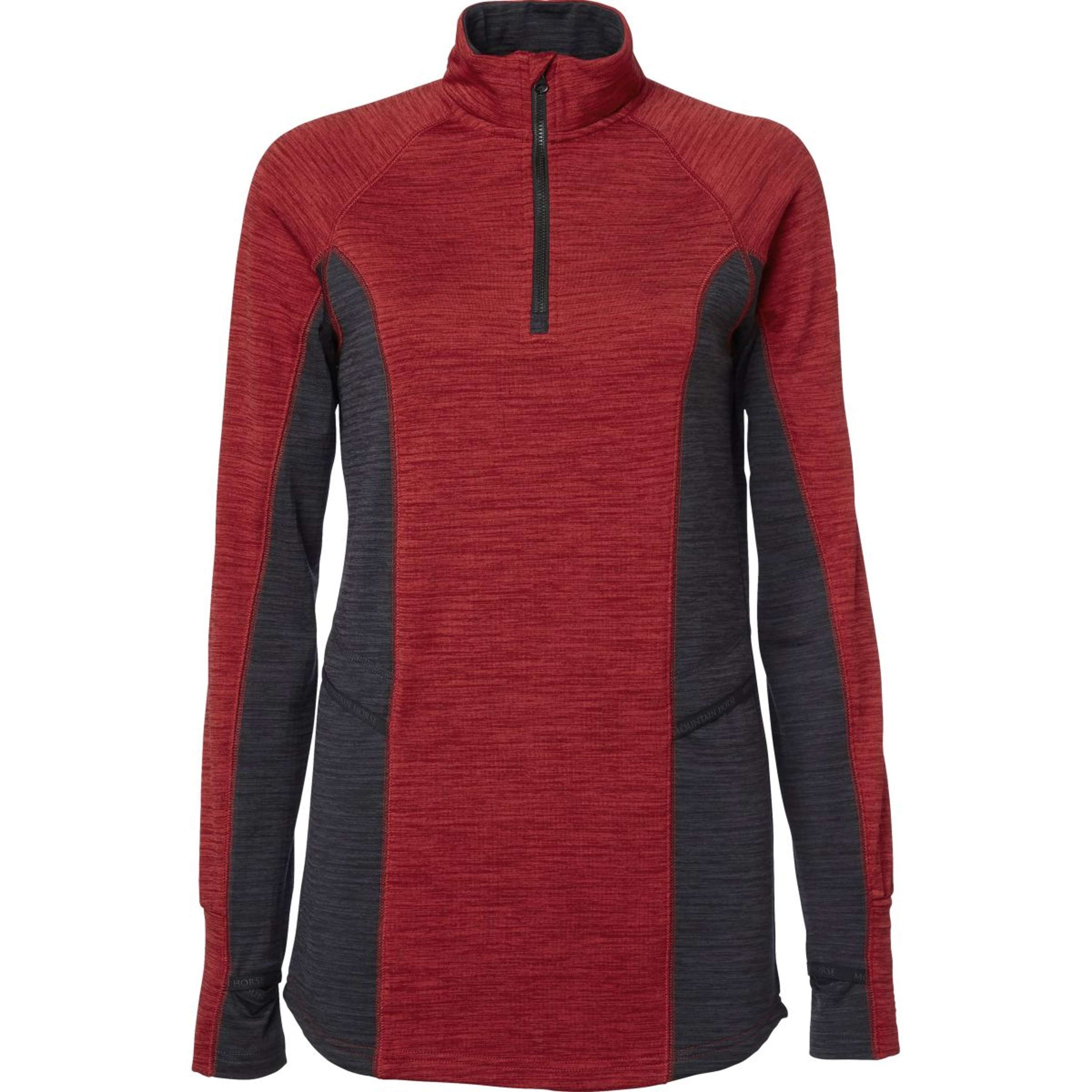 Mountain Horse Manches Longues Bella Tech Fleece Rouge