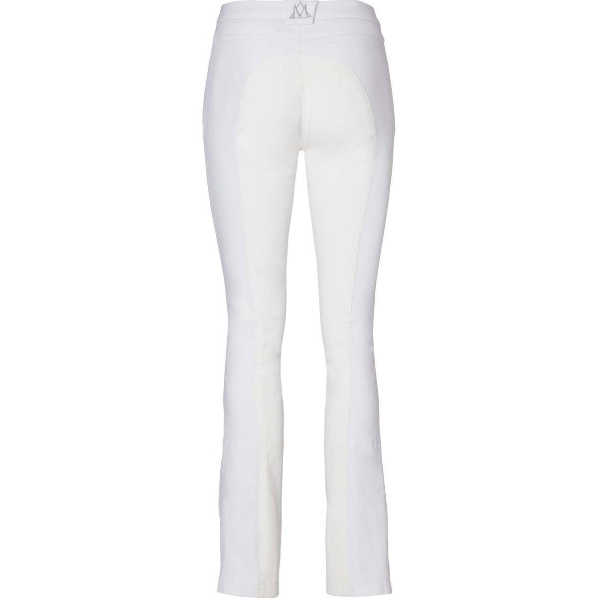 Mountain Horse Pantalaon d'Équitation Jodhpur Faxi Full Grip Blanc