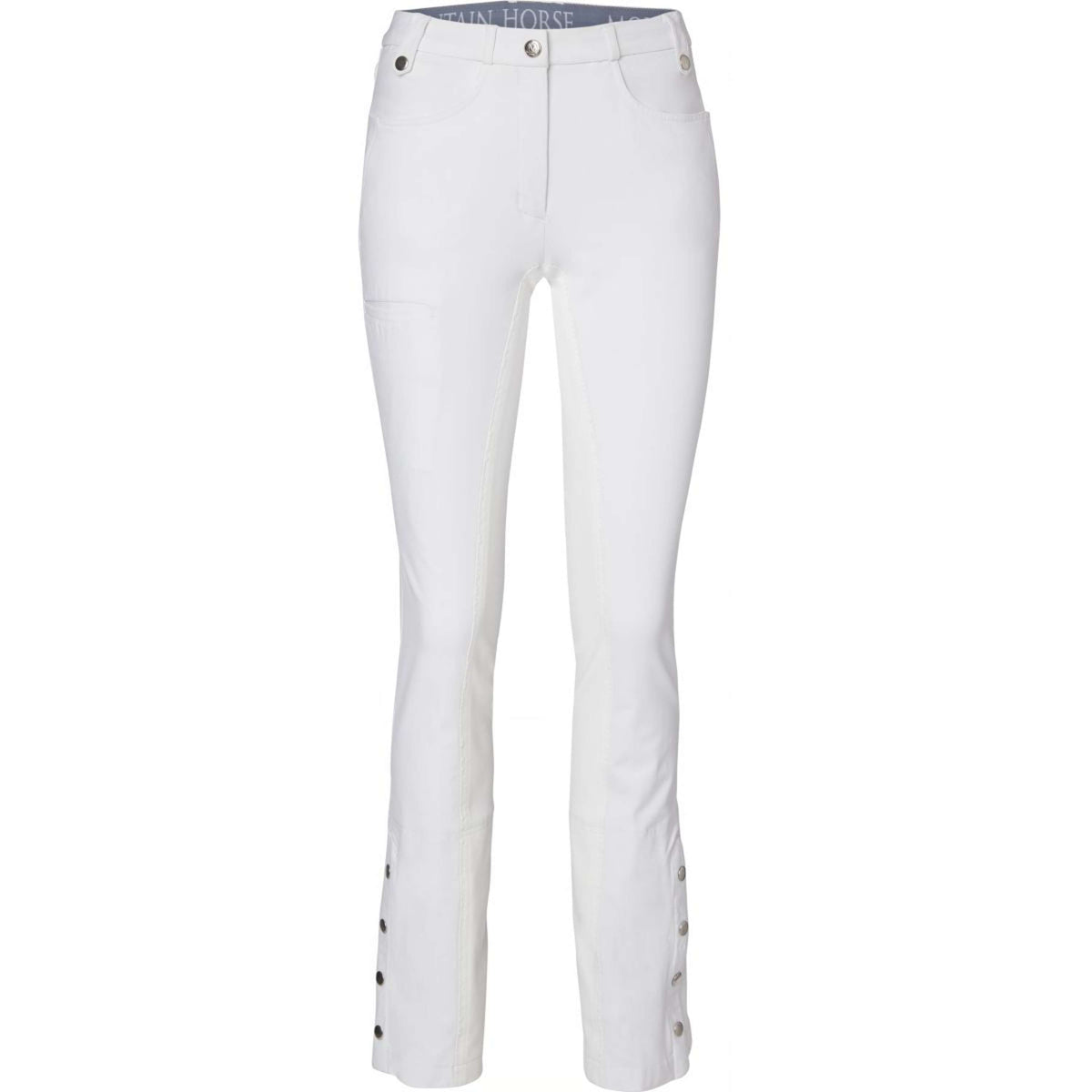 Mountain Horse Pantalaon d'Équitation Jodhpur Faxi Full Grip Blanc