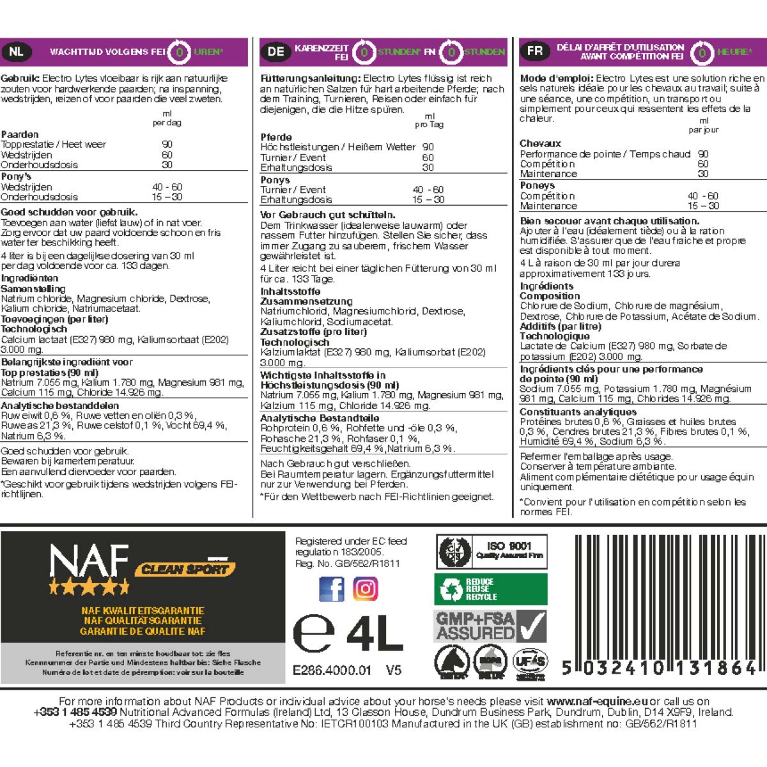 NAF Electrolytes Liquide