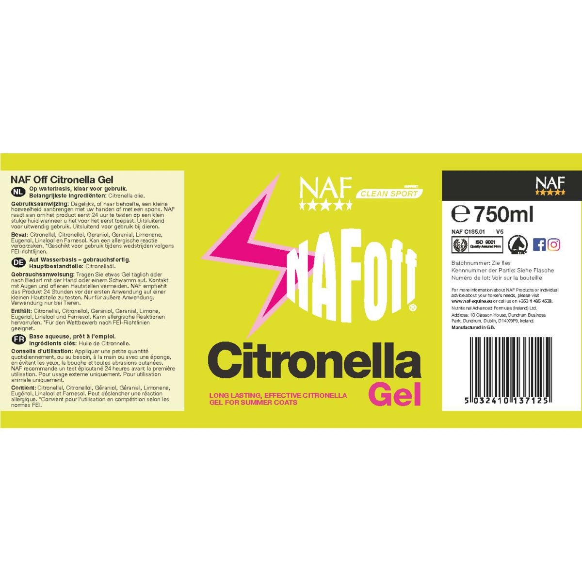 NAF Citronelle Gel