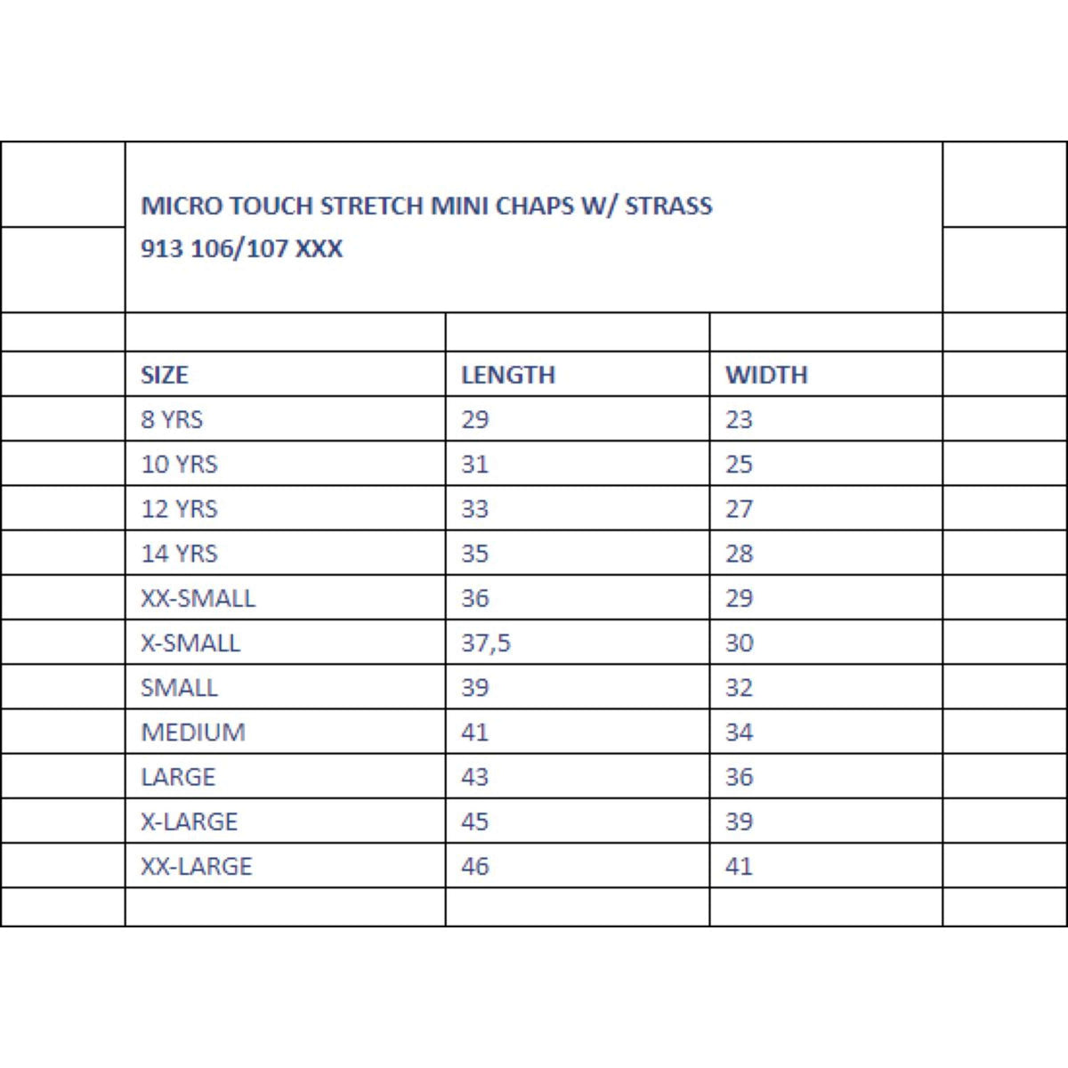 Norton Chaps Strass Noir