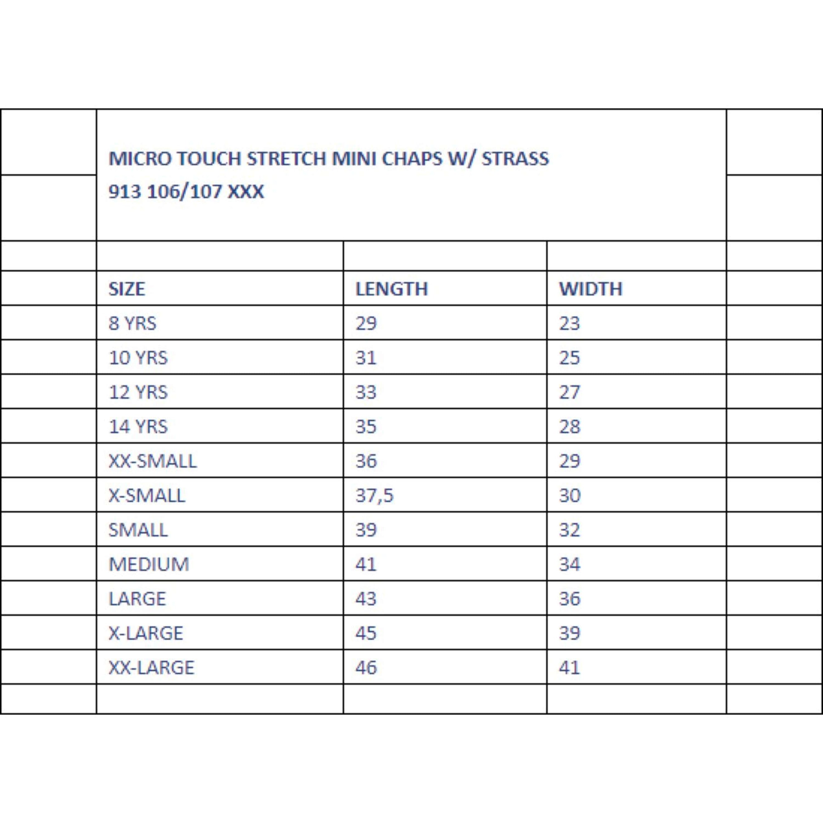 Norton Chaps Strass Noir