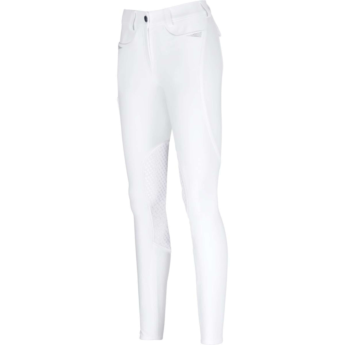 Pikeur Pantalon d'Équitation Laure Prise de Genou Blanc