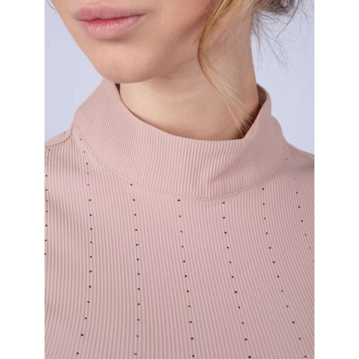 Dinja x PS of Sweden T-Shirt SS Perforé Dusty Rose