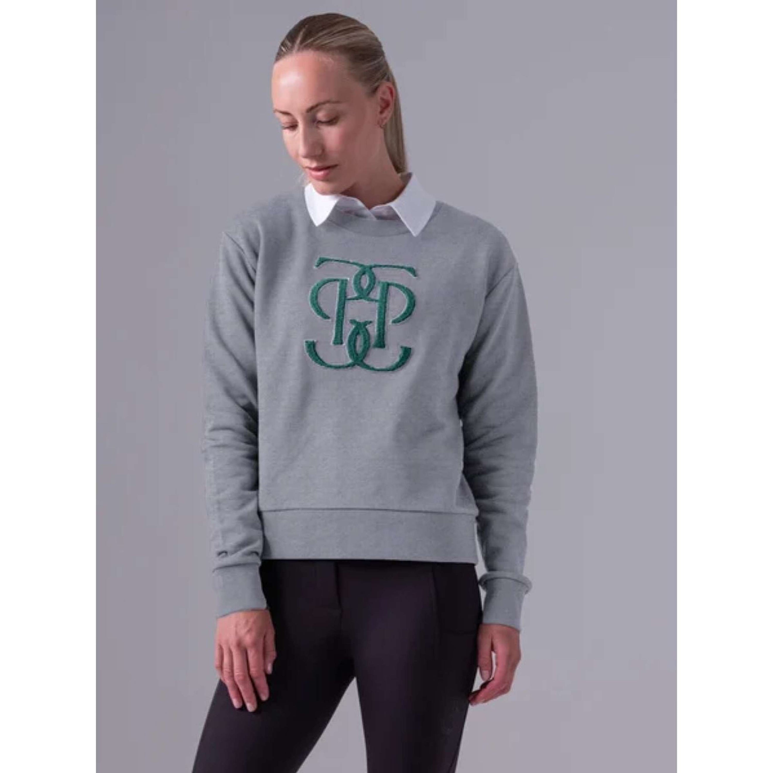 PS of Sweden Sweatshirt Karla Monogram Gris Mélangé