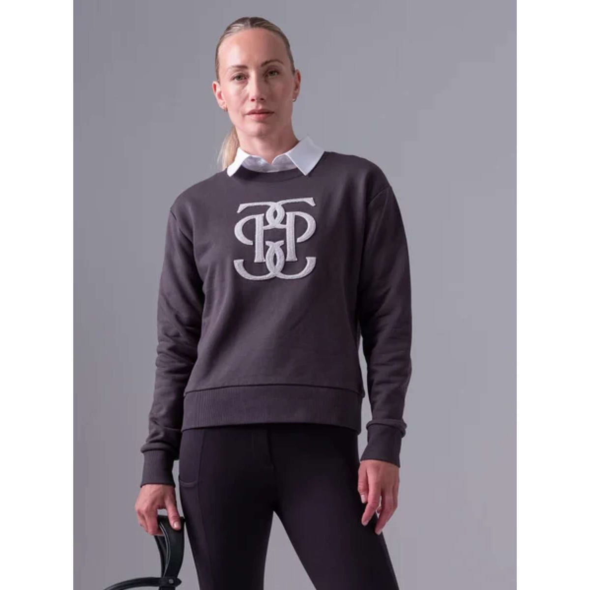 PS of Sweden Sweatshirt Karla Monogram Gris foncé