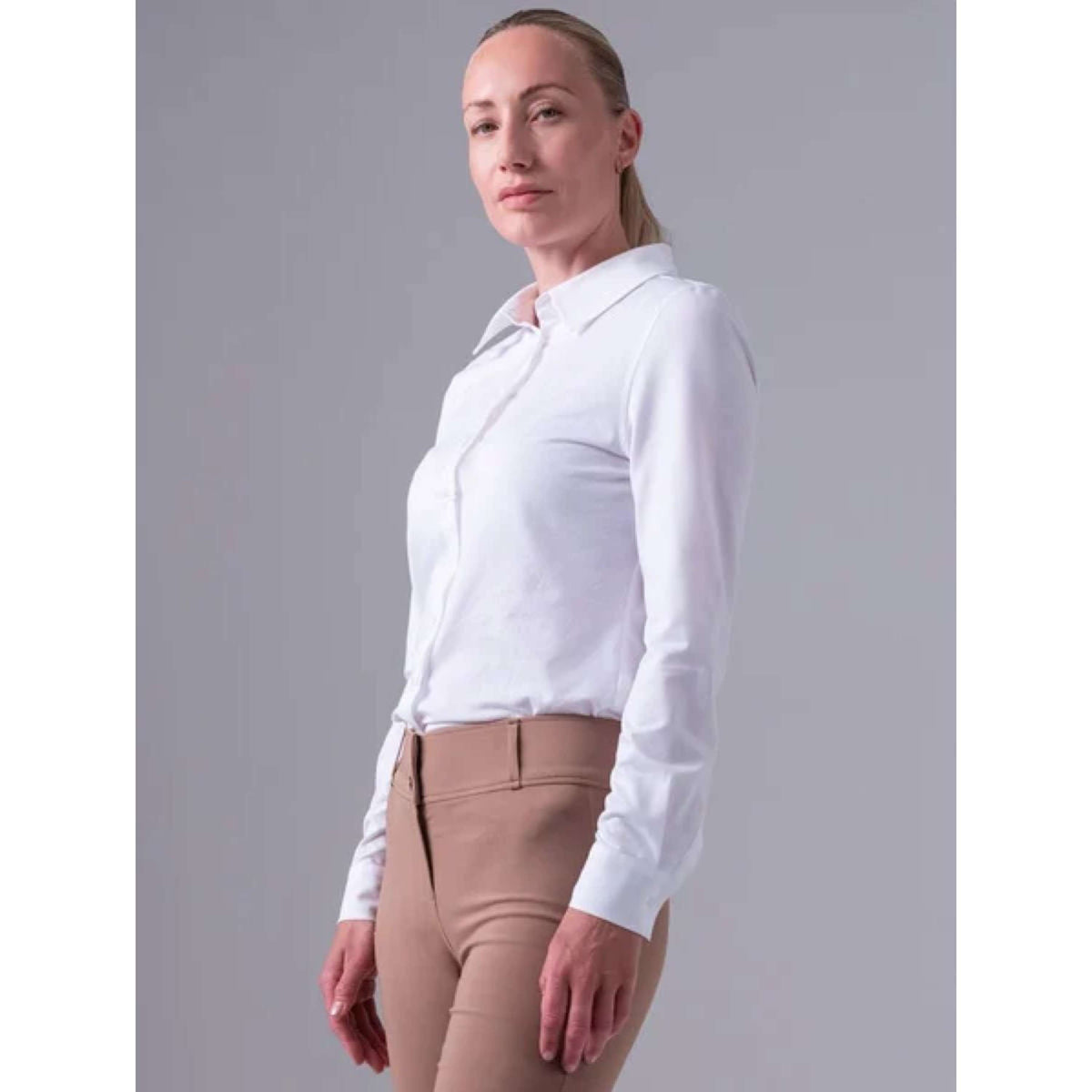 PS of Sweden Chemise Rebecca Pique Blanc