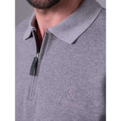 PS of Sweden Polo Oliver Hommes Dark Grey Melange