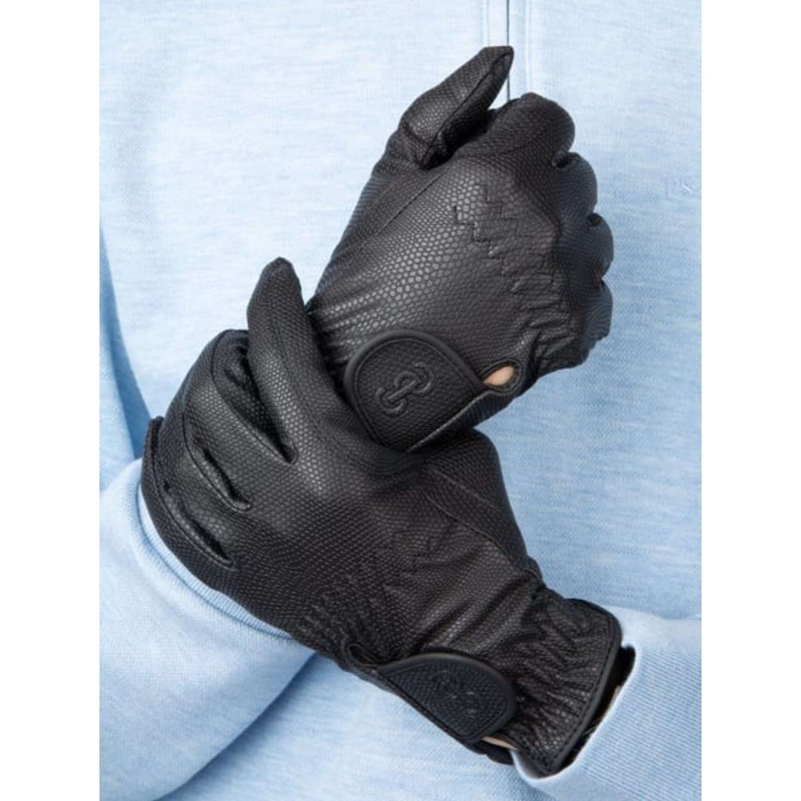 PS of Sweden Gants d'Équitation Grip Noir