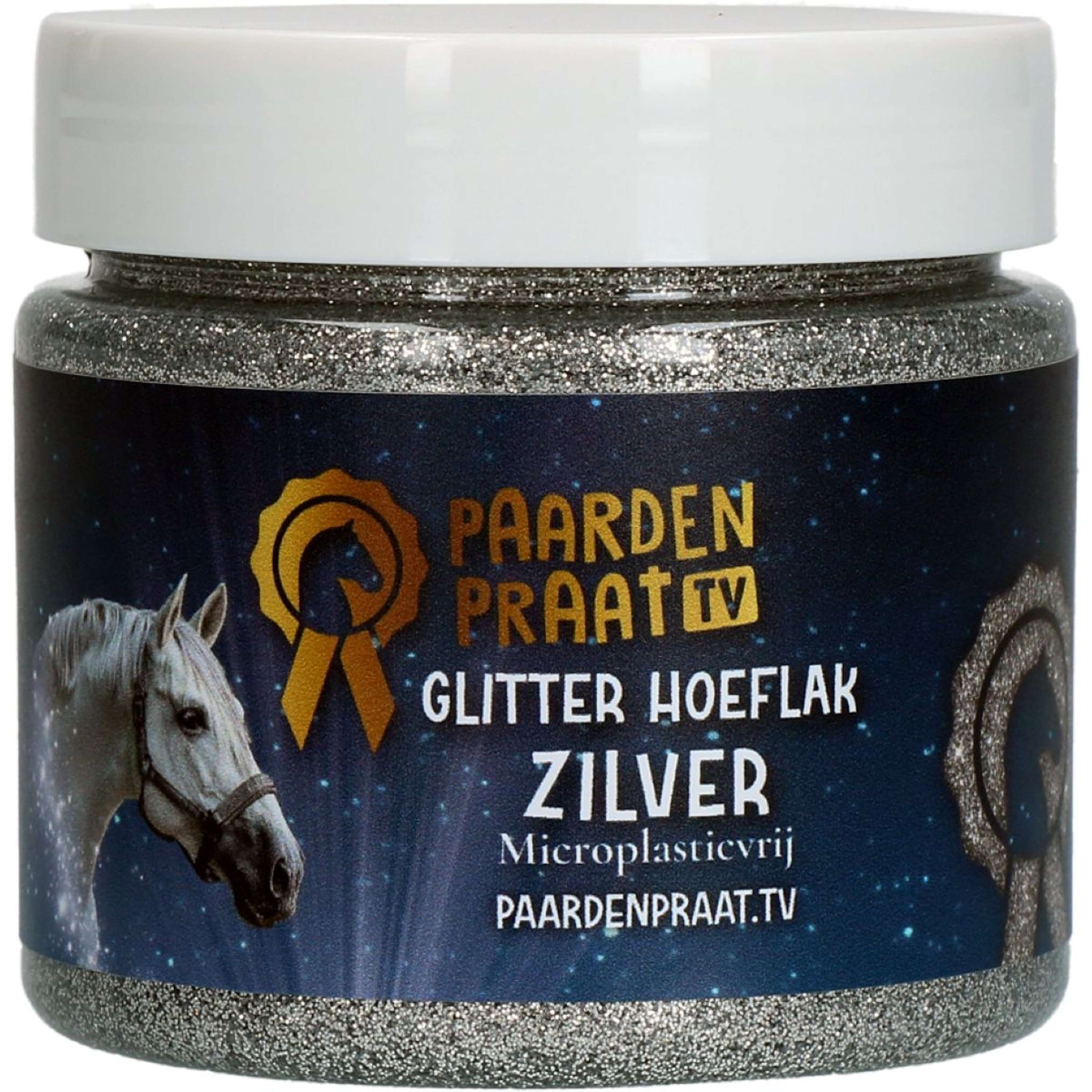 Paardenpraat Hoof Polish Glitter Argent