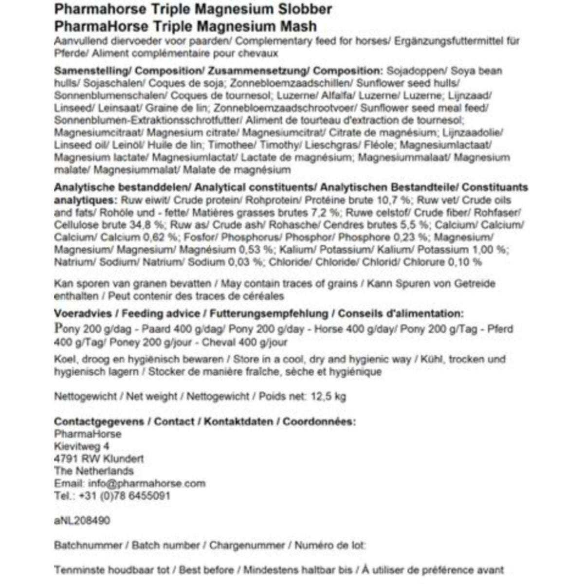 PharmaHorse Mash Triple Magnesium