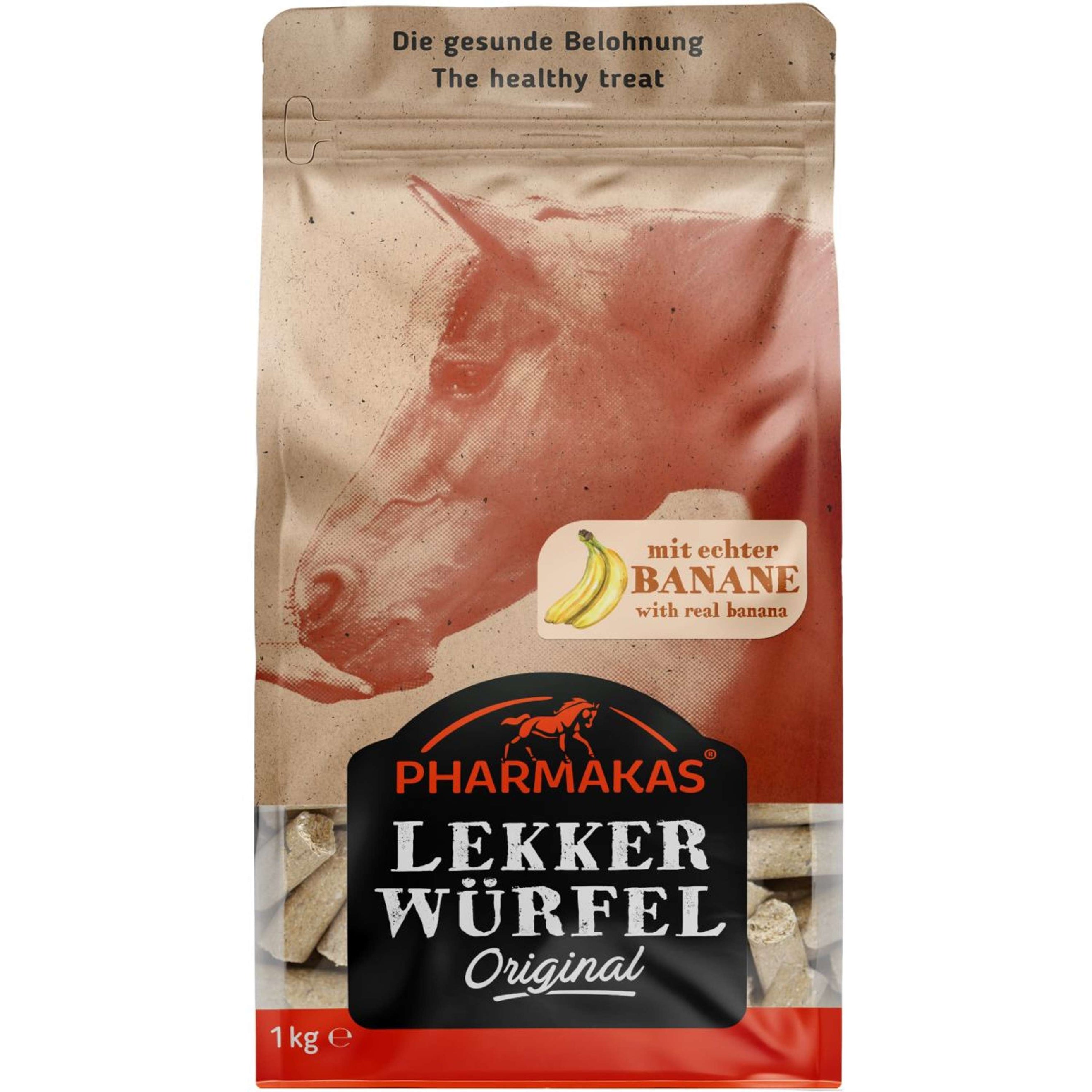 Pharmakas Friandises pour Cheval Lekkerwüfel Banana Banane Sweeties