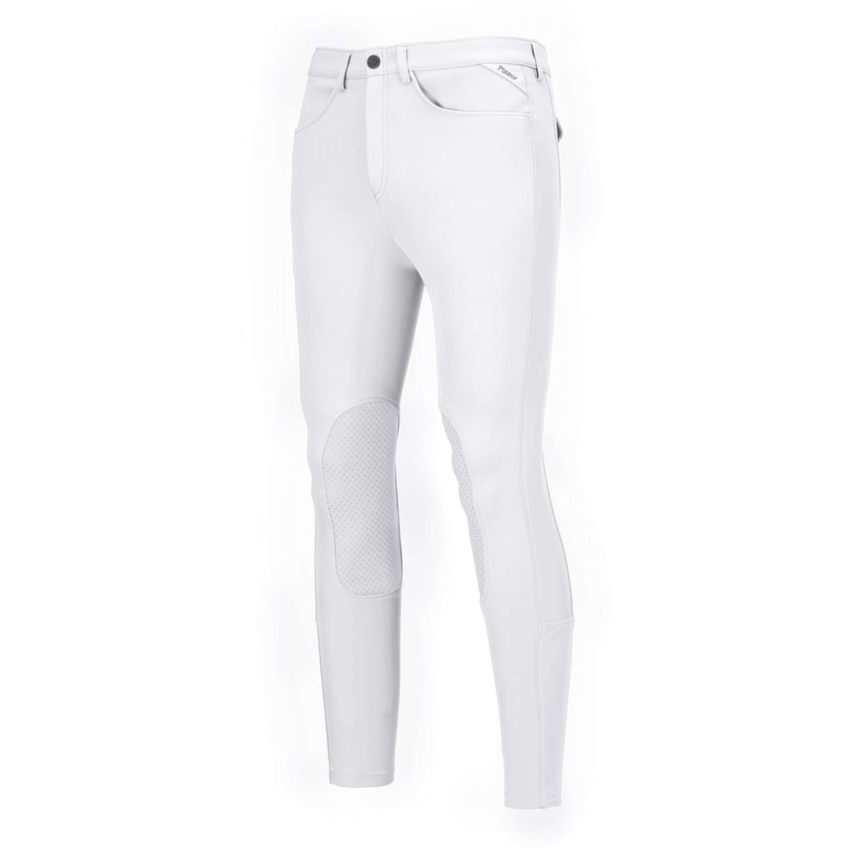 Pikeur Pantalon d'Équitation Navaro Prise de Genou Hommes Blanc