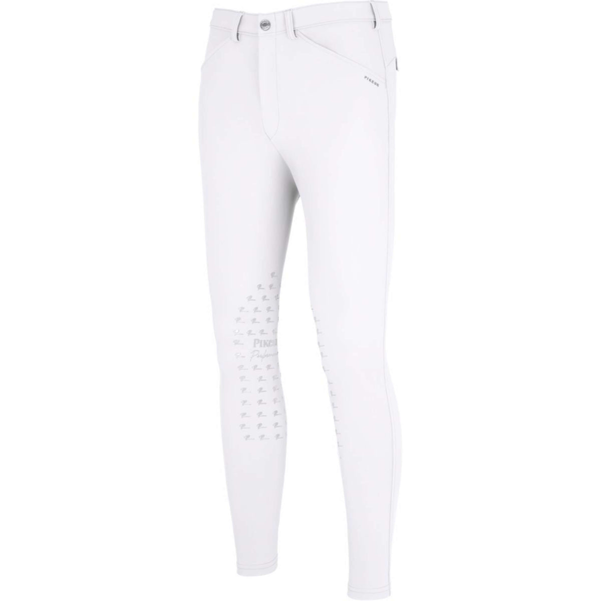 Pikeur Pantalon d'Équitation New Rodrigo SD Prise de Genou Blanc