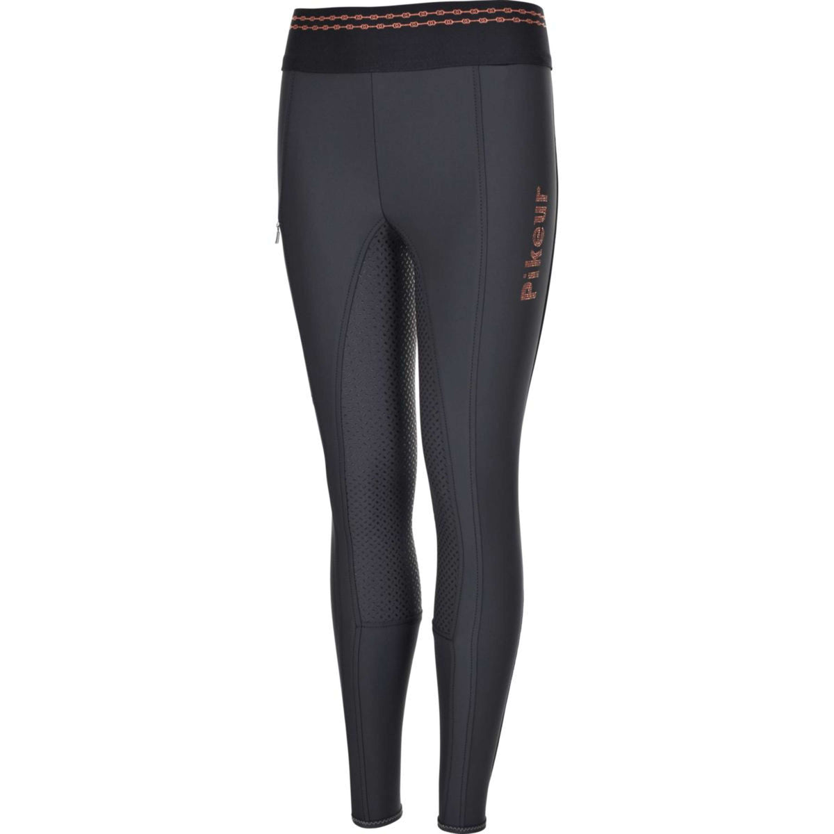 Pikeur Legging d'Équitation Ida Athleisure Full Grip Enfants Dark Shadow/Rosegold