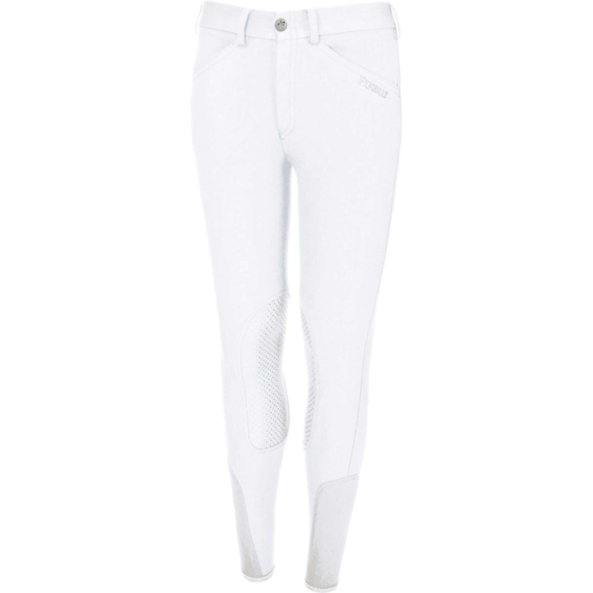 Pikeur Pantalon d'Équitation Brooklyn Prise de Genou Enfants Blanc