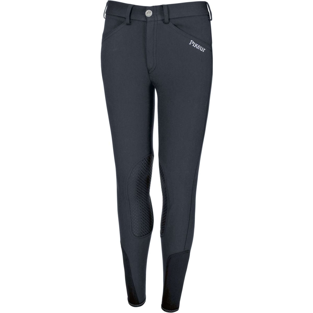 Pikeur Pantalon d'Équitation Brooklyn Prise de Genou Enfants Dark Shadow