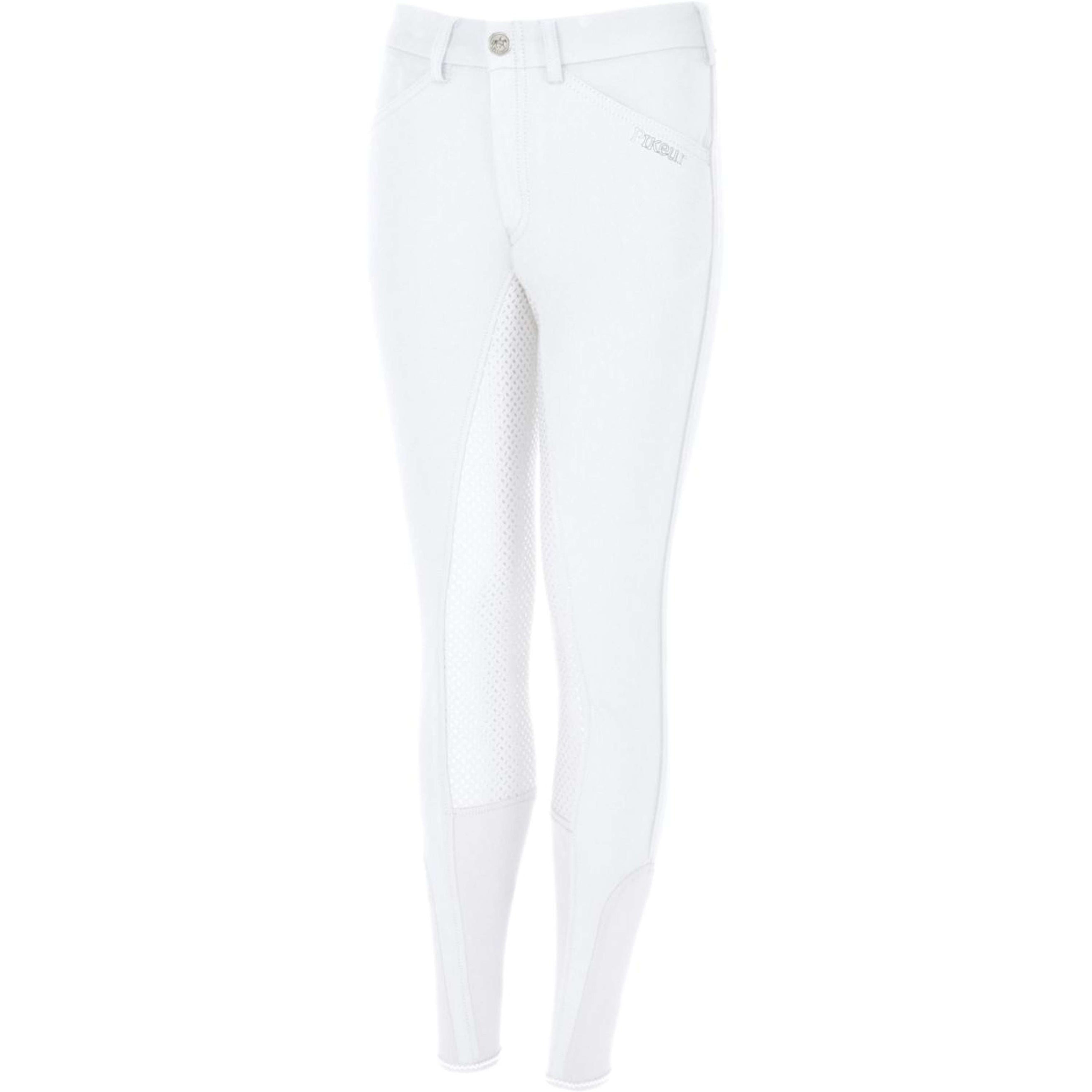 Pikeur Pantalon d'Équitation Braddy Full Grip Enfants Blanc