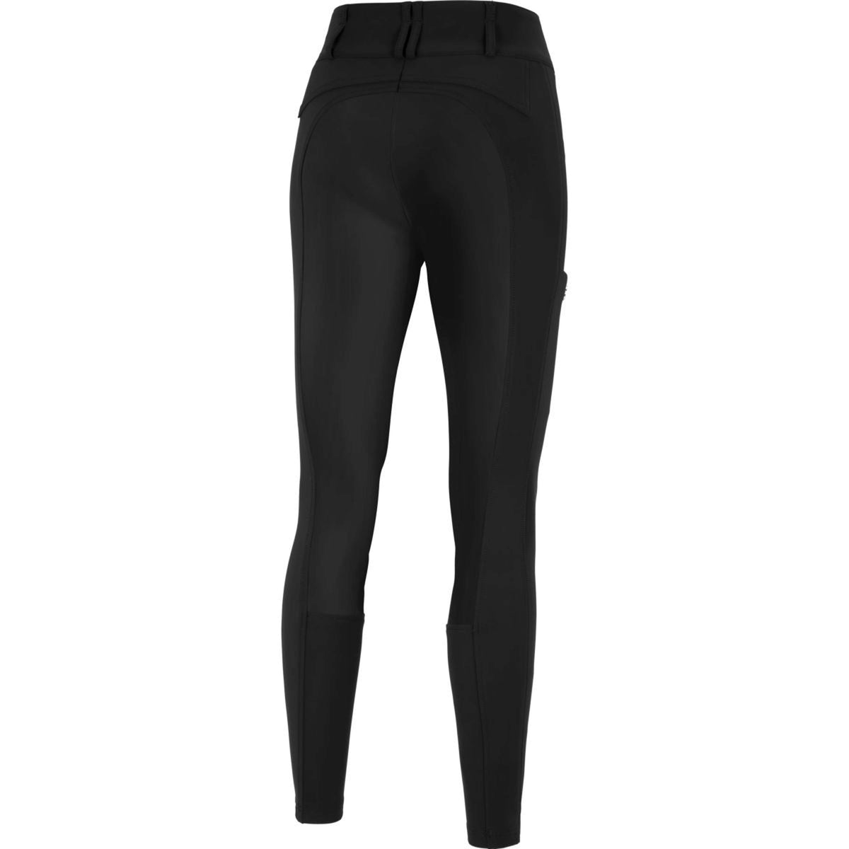 Pikeur Pantalon d'Équitation New Candela Cuir Fond de Peau Noir