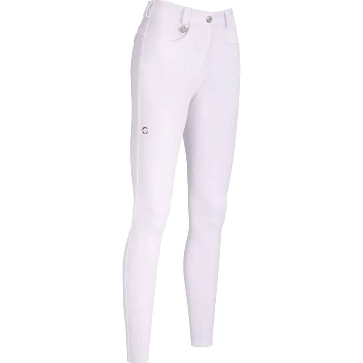 Pikeur Pantalon d'Équitation Romy SD New Prise de Genou Blanc