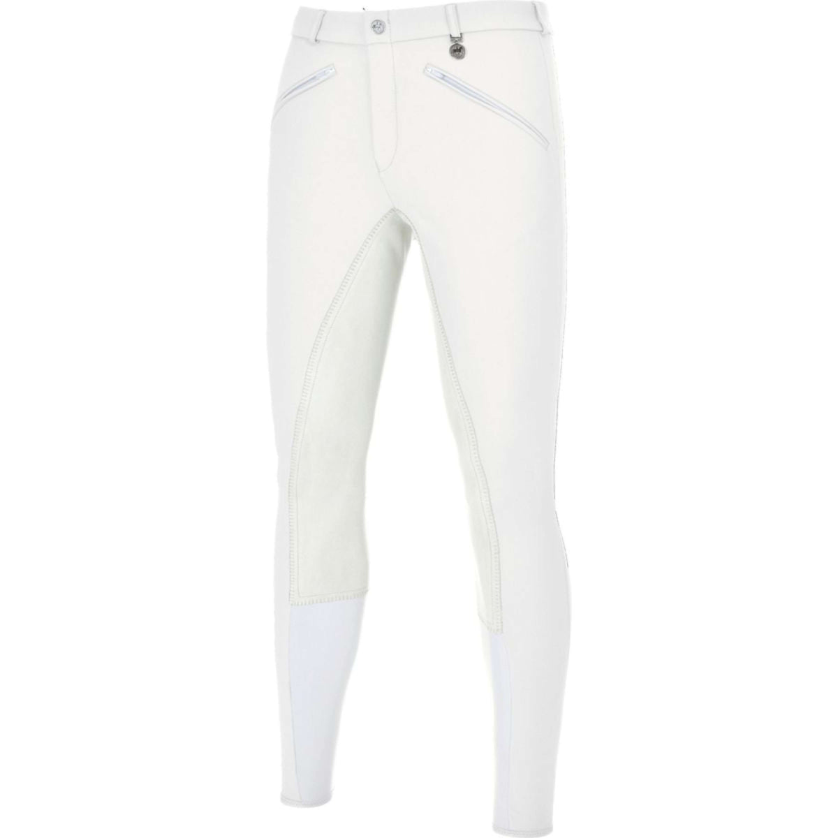 Pikeur Pantalon d'Équitation Liostro New Cuir Fond de Peau Blanc