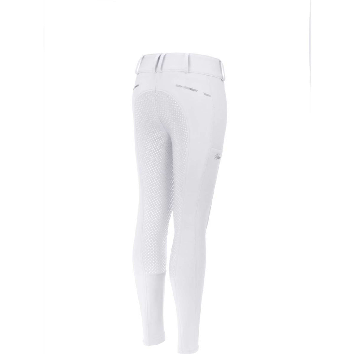 Pikeur Pantalon d'Équitation Midwaist Kids Full Grip Blanc