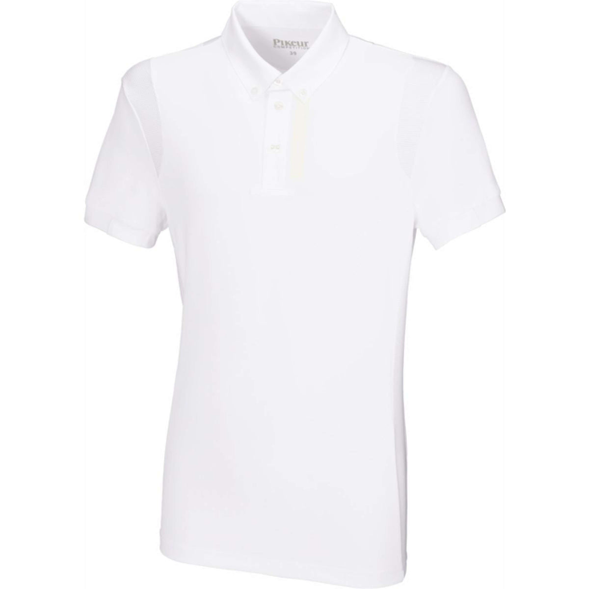 Pikeur T-shirt de Concours Blanc/ Mesh Blanc