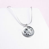 Ponytail&Co Pendant Charm & Clover Acier