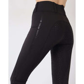 Rebel Pull On Legging d'Équitation Tone in Tone Adhérence totale Noir