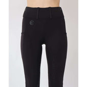 Rebel Pull On Legging d'Équitation Tone in Tone Adhérence totale Noir