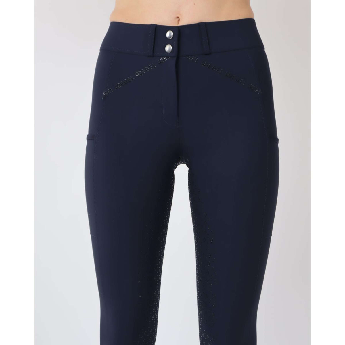 Rebel Pantalon d'Équitation Highwaist Adhérence totale Marin