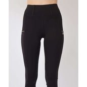 Rebel Pull On Legging d'Équitation Crystal Adhérence totale Noir