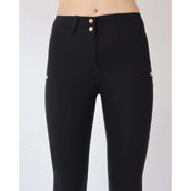 Rebel Pantalon d'Équitation Tone in Tone Adhérence totale Noir