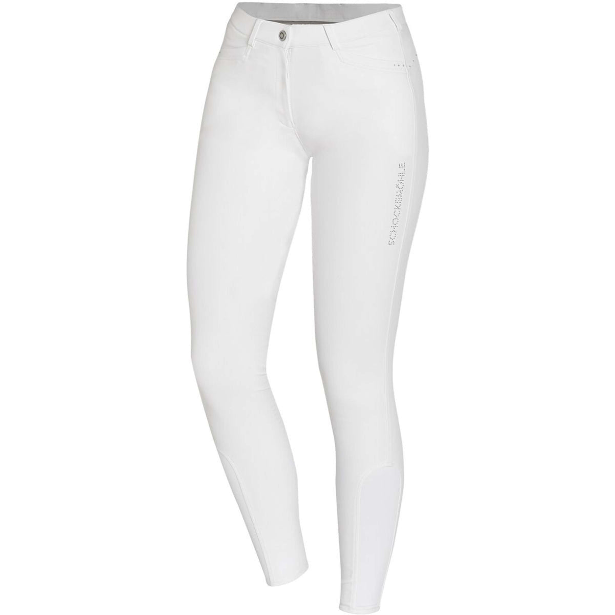 Schockemöhle Pantalon d'Équitation Summer Daliah Prise de Genou Blanc