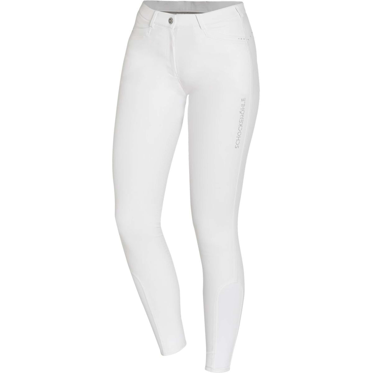 Schockemöhle Pantalon d'Équitation Equinox Summer Bea Full Grip Blanc