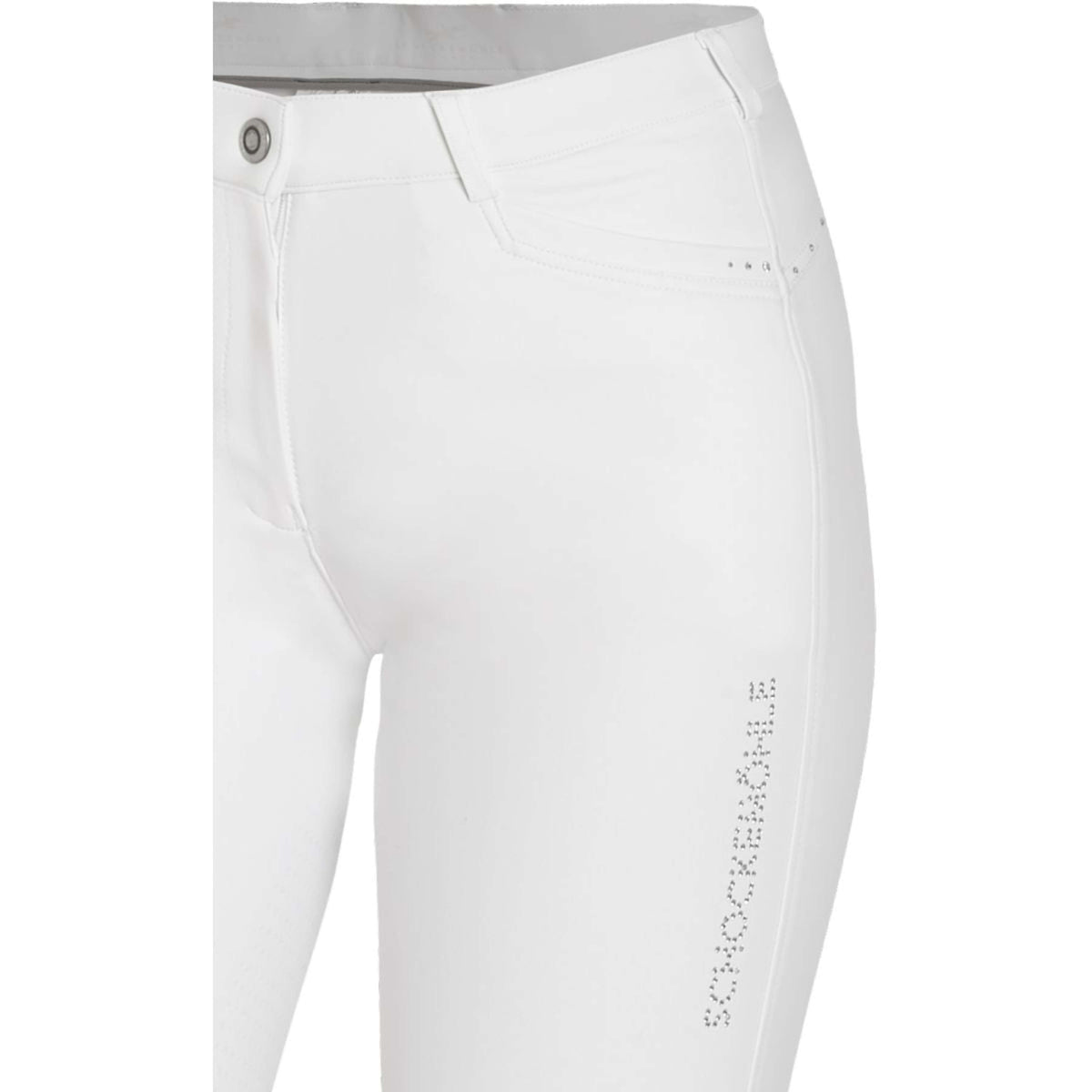 Schockemöhle Pantalon d'Équitation Equinox Summer Bea Full Grip Blanc