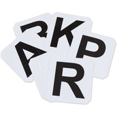 Shires Lettres de Dressage Auto-adhésif Blanc