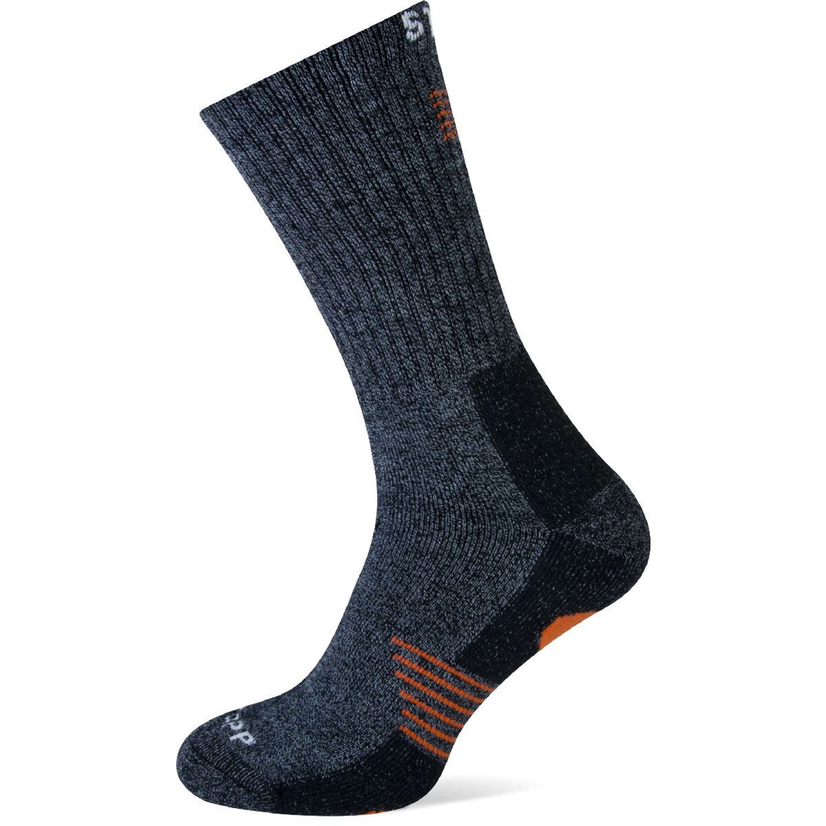 Stapp Techno Chaussettes Bamboo Gris/Orange